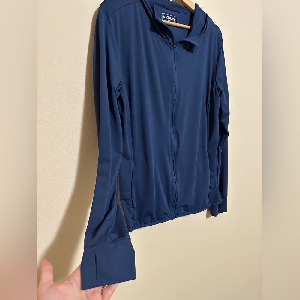 ♻️KP Slin Navy Full-Zip Jacket - Picture 2 of 5